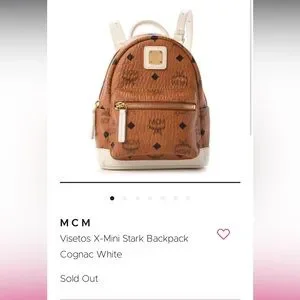 MCM | Bags | Mcm Xmini Stark Backpack In Cognac | Poshmark